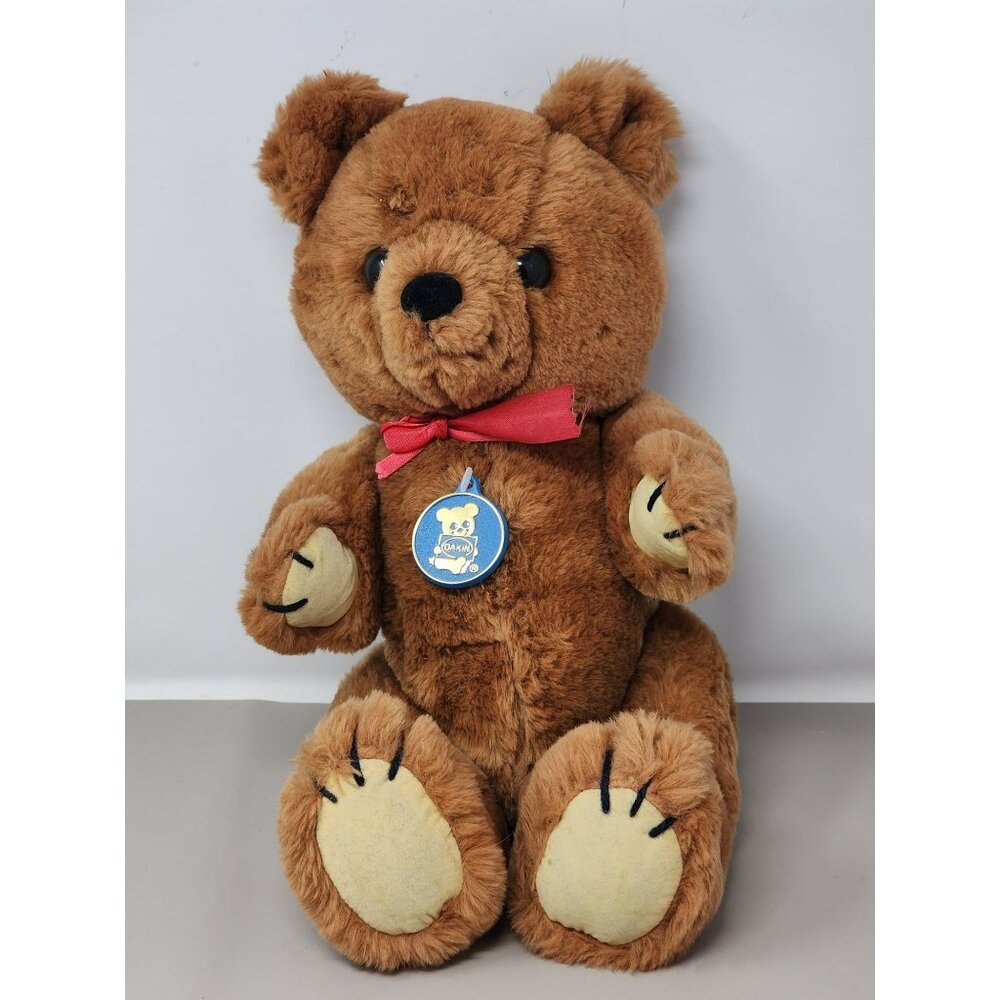 Dakin Vintage Plush Teddy Bear Jointed Arms Legs Stuffed Animal 1981